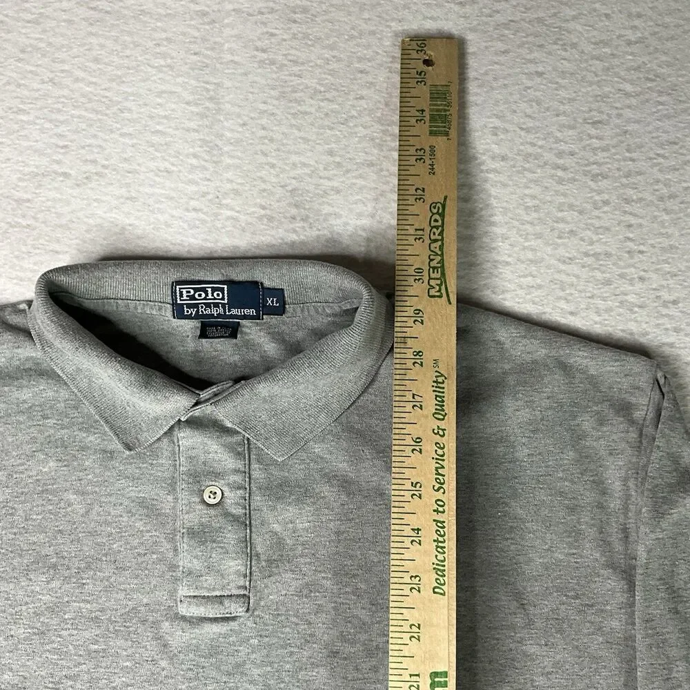 Polo Ralph Lauren Long Sleeve Quarter Button Polo Mens Size XL Unisex PRL RL